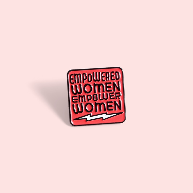 Bros pin Enamel Desain Power Custom Feminism Gender Equality Untuk Wanita