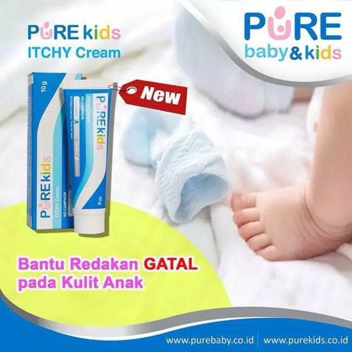 Ibu & Bayi - Perawatan Bayi - Cream Bayi - Pure Kids Inhalant Edisi Free Itchy Cream Inhaler Bayi