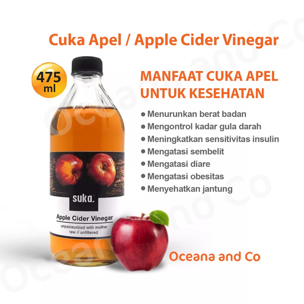 Suka Organic Apple Cider Vinegar 475ml Murah Termurah