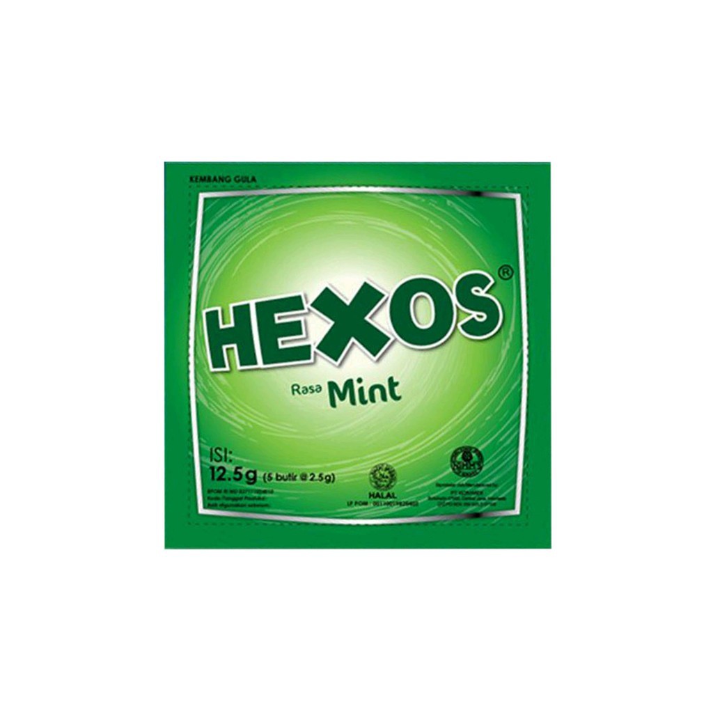 

Permeb HEXOS Rasa Mint ( isi 5 butir) / Permen Mint