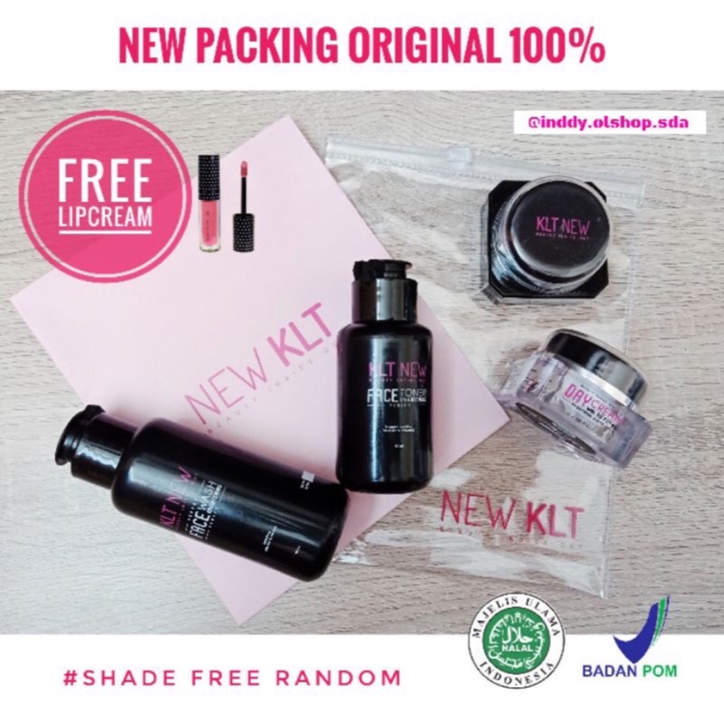 (FREE LIPCREAM) Klt New Bpom Original/New Klt/Cream KLT Black/Cream Kalimantan Black/Cream Klt New O