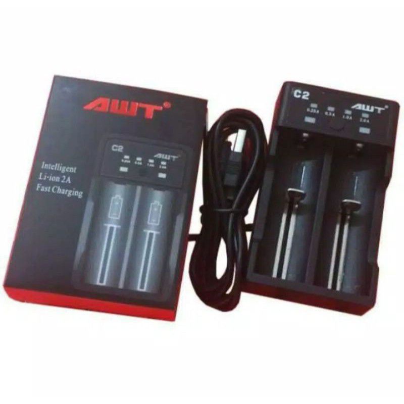 #Original Charger AWT 2 slot Usb - Charger baterai 2 slot