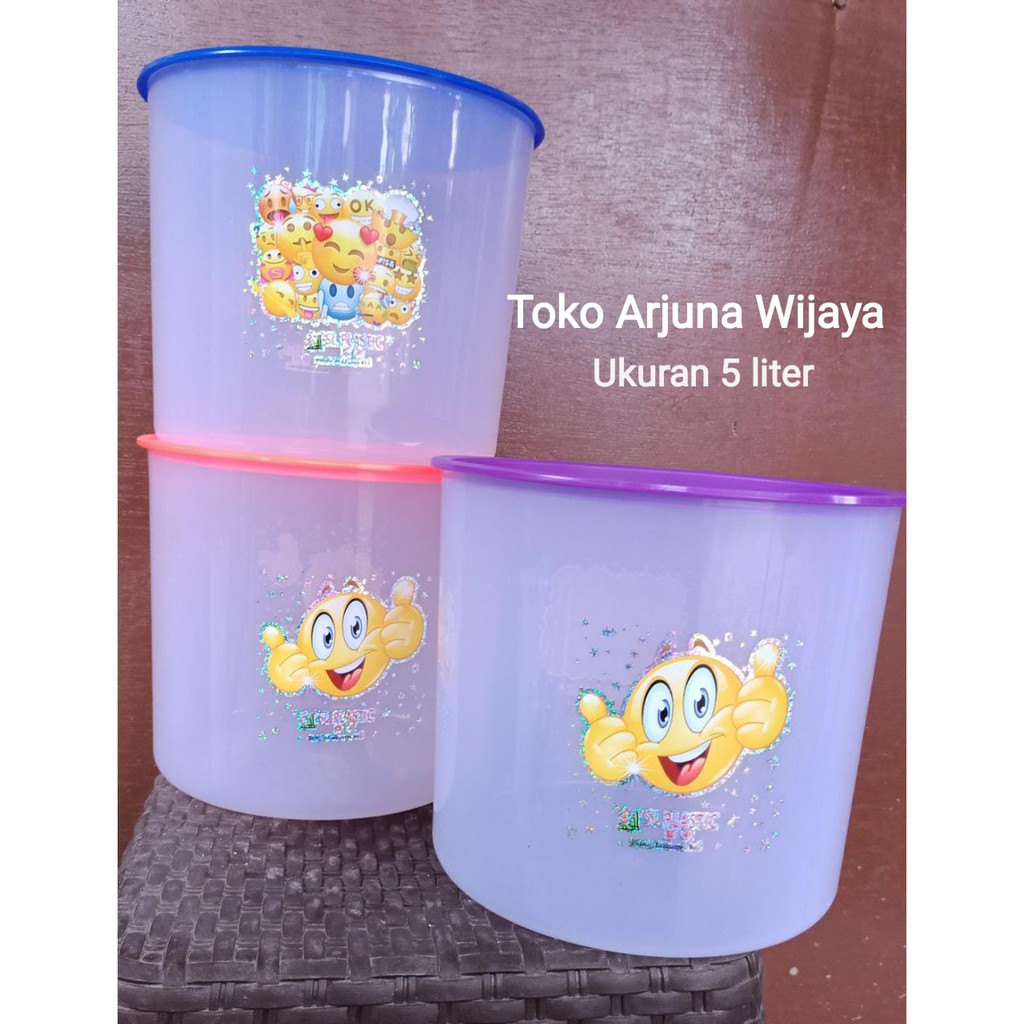 Toples stiker bahan tebal ukuran 5 liter (warna acak) harga satuan