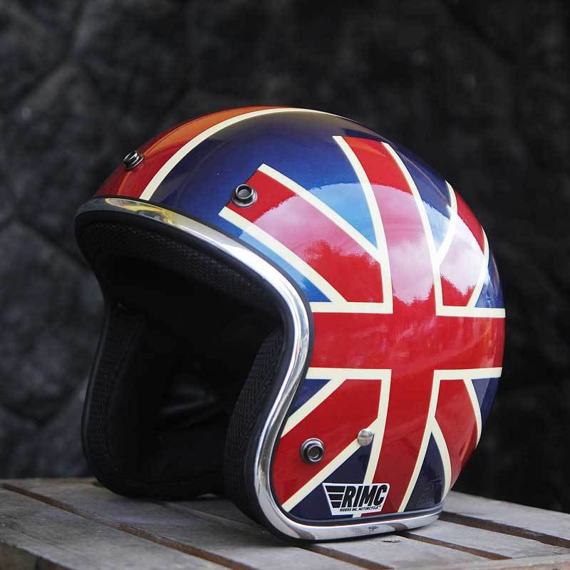 Helm Retro SADA Unionjack Glossy (Bogo/Retro/Klasik/Vespa)