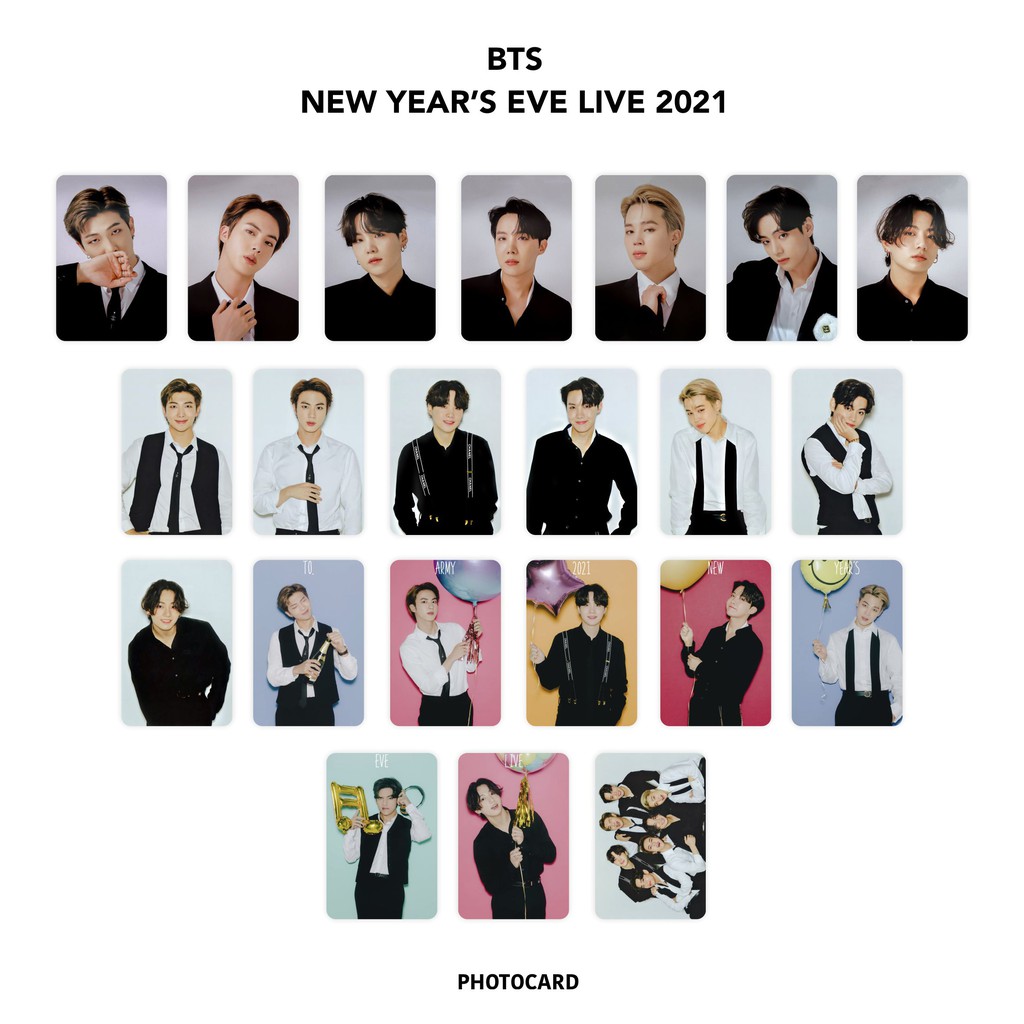 Photocard BTS New Year's Eve Live 2021 Isi 21 pcs
