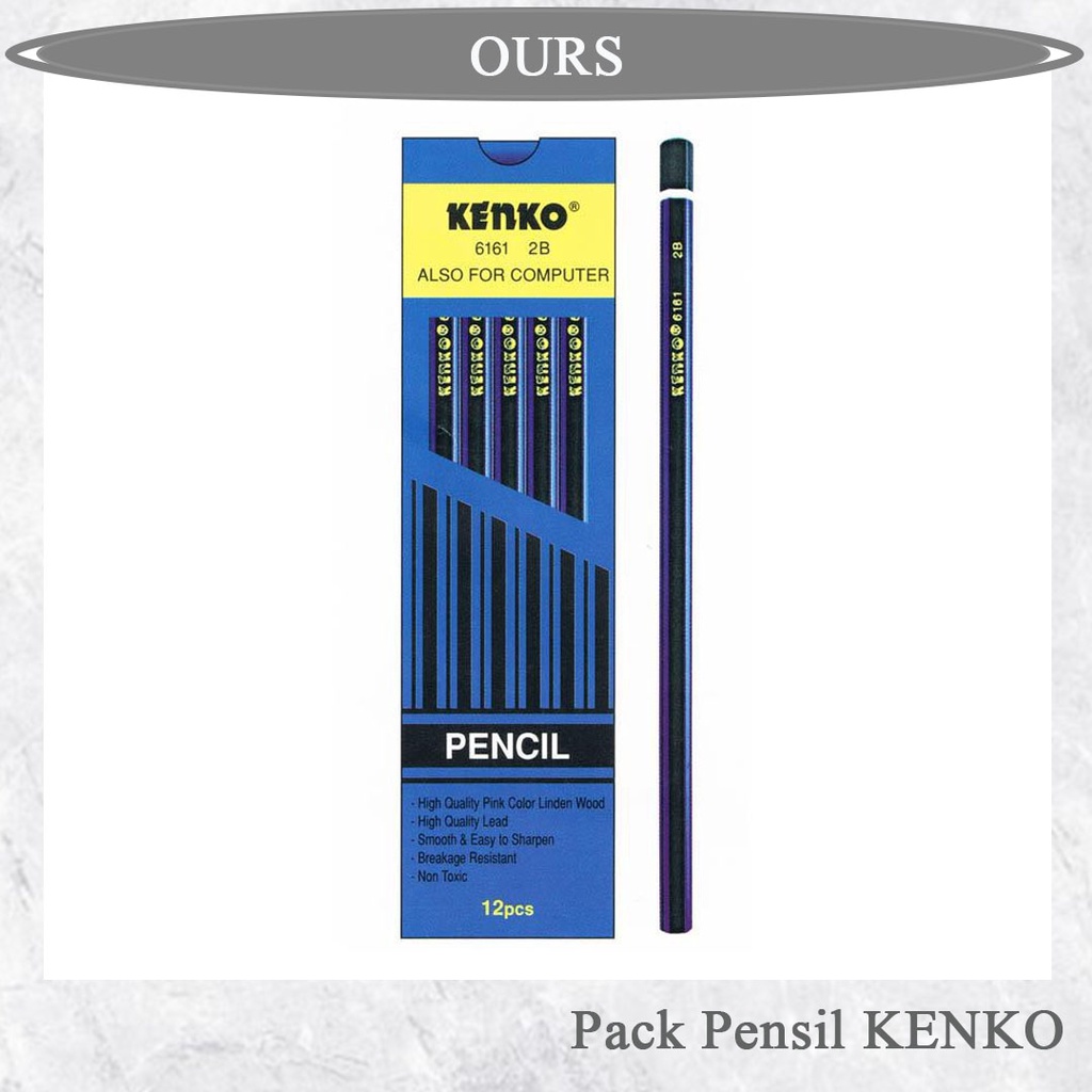 

PENSIL 2B KENKO - 1 PACK PENSIL BERISIKAN 12 PCS