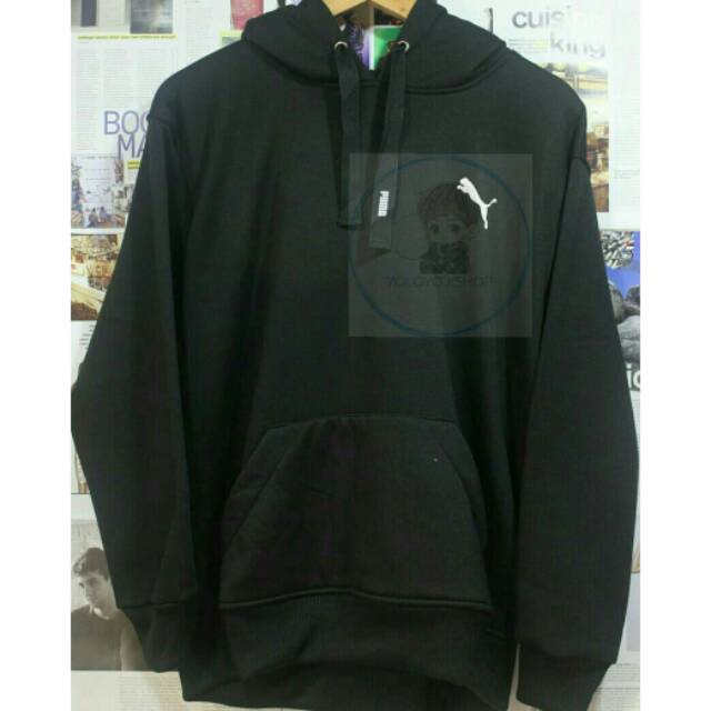 puma black zip up hoodie