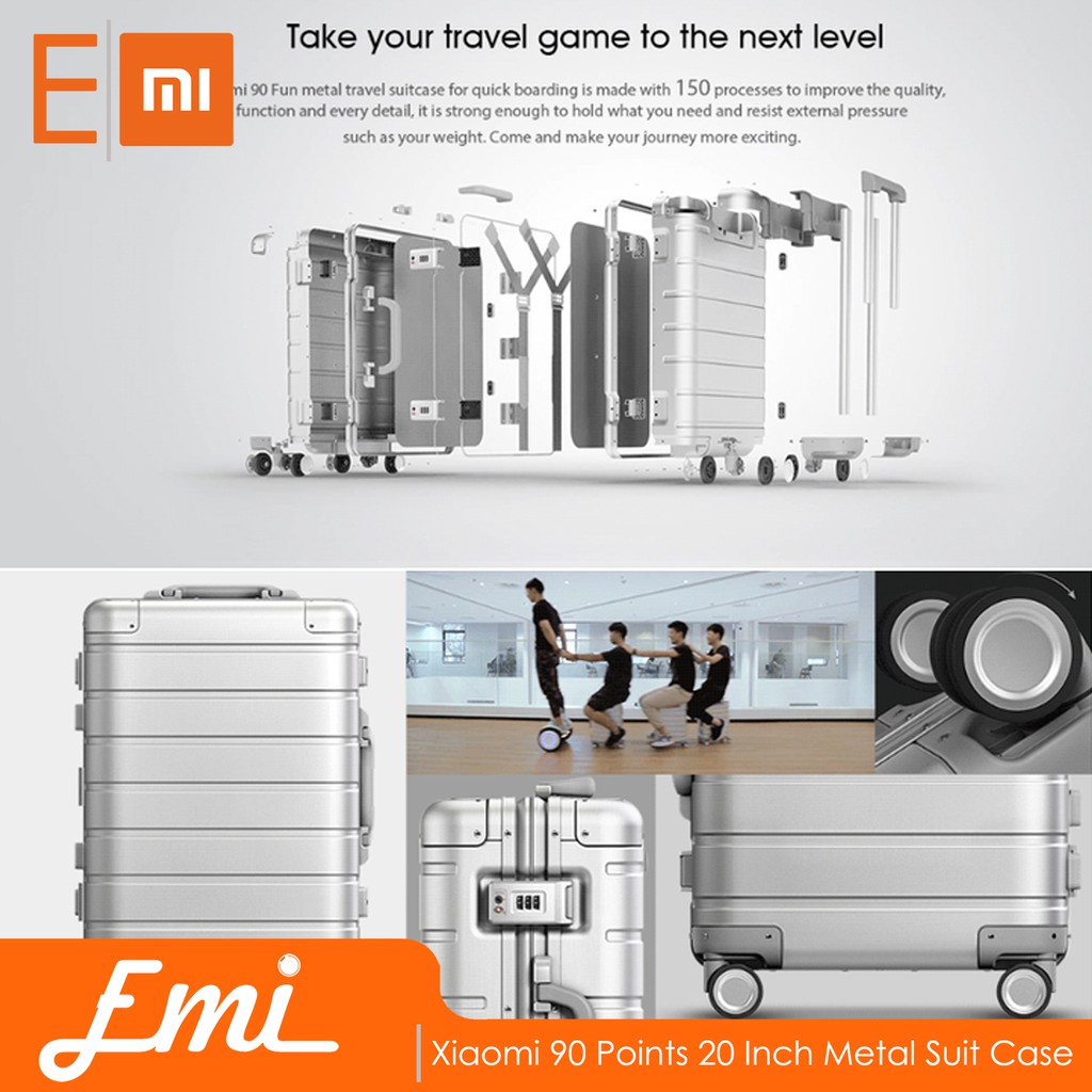 Xiaomi 90 Points 20 Inch Metal Suit Case By EMI