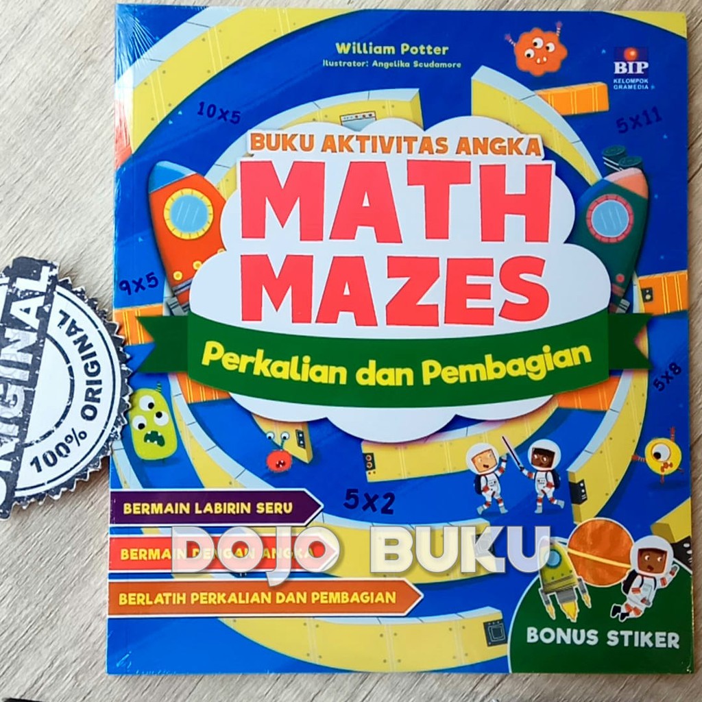 Seri Buku Aktivitas Angka : Math Mazes