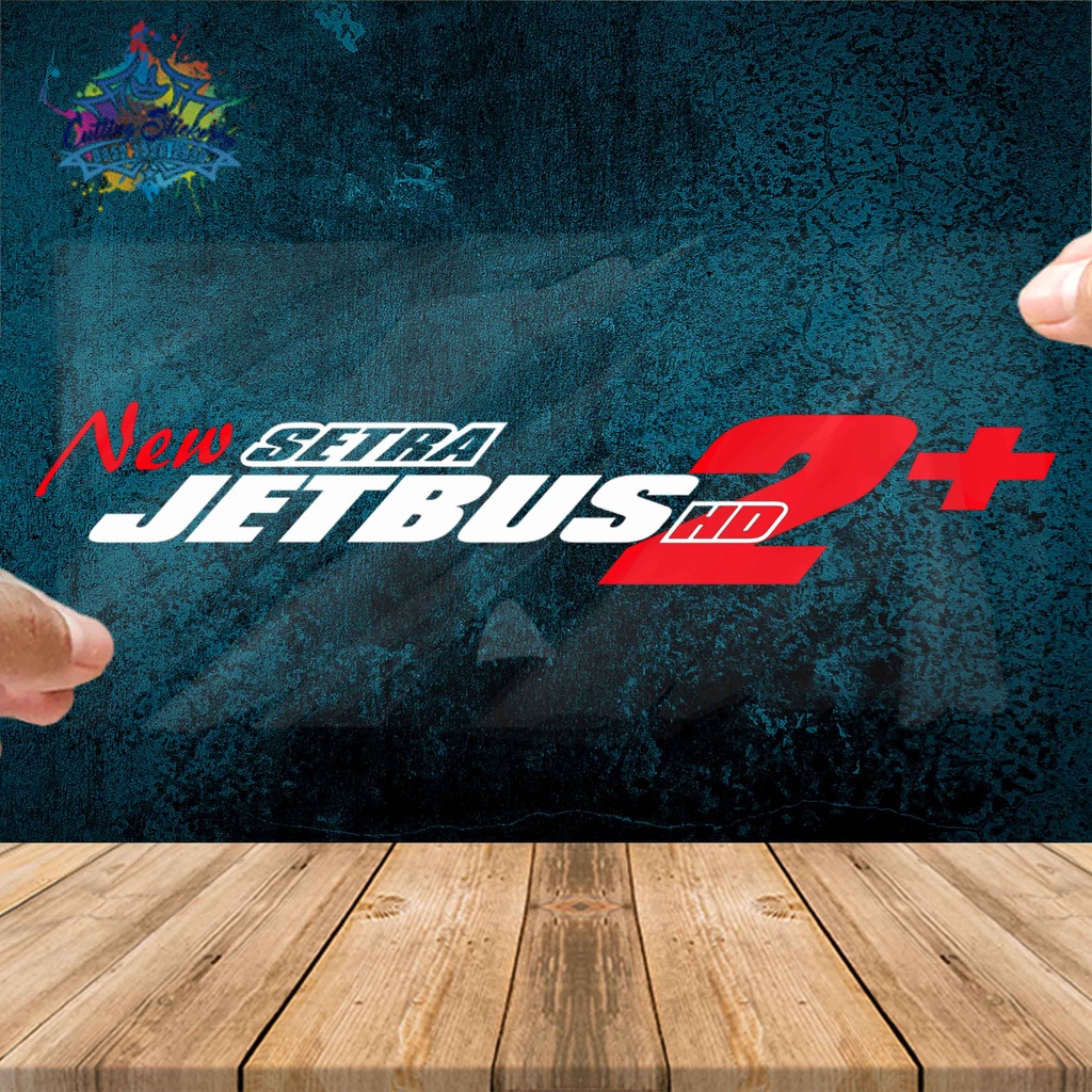 Cutting Stiker Jetbus 2 New Setra Variasi Motor Mobil Sticker Timbul Keren Nyala Dasbor Spakbor Visor Body Kaca Helm Laptop Hologram Reflective Tahan Air Bodi Samping Nama Jepang Scoopy Vario Beat NMAX PCX Vespa Aesthetic Pickup Anime Windshield