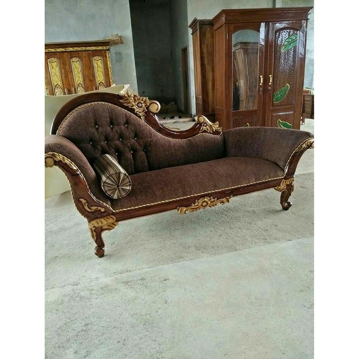 Kursi Sofa Ukir Louis Jati/Kursi Sofa Santai Sofa Malas Sofa Mawar
