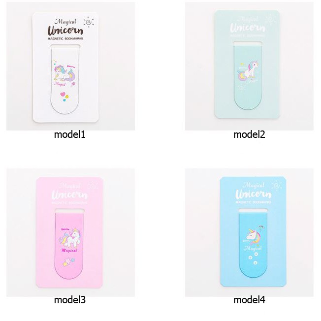 OILA pembatas buku magnet unicorn magnet bookmark (4B3) skl022