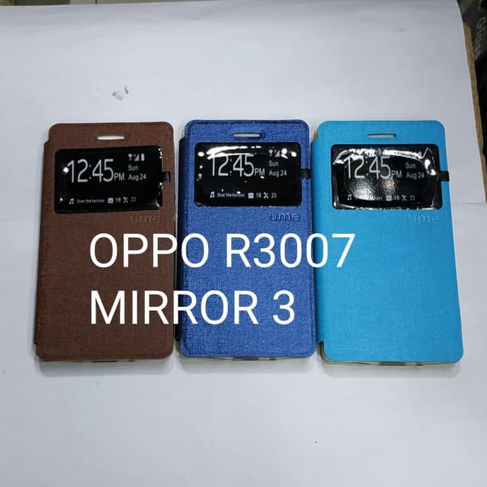 OPPO R3007 / MIRROR 3 sarung flip cover / sarung buku dompet mantul