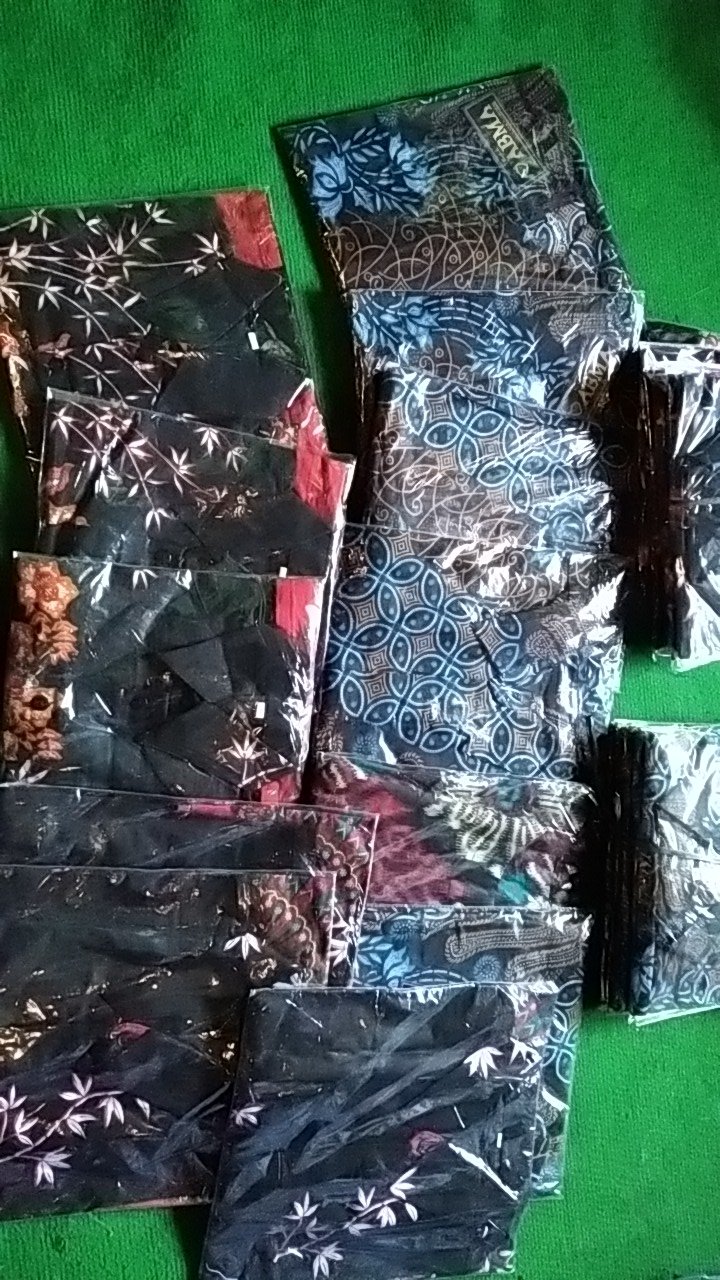Batik Couple Keluarga Sania Ruffle Ori Ndoro Jowi Dnt Motif Sakura Merahh