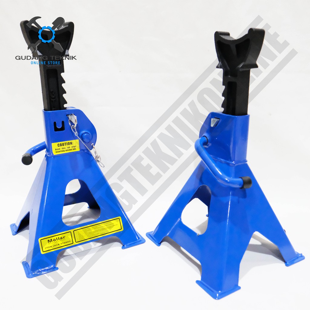 MOLLAR JACK STAND 3 Ton Set 2pcs With PIN Tahanan Dongkrak 3Ton