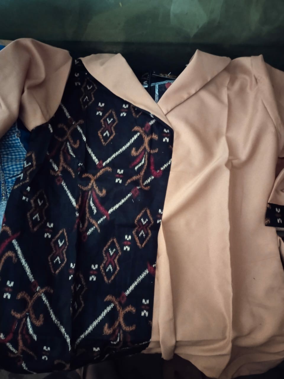 Batik Wanita Asj Sa Hrb026 Kenongo Kemeja Tosca Pendek