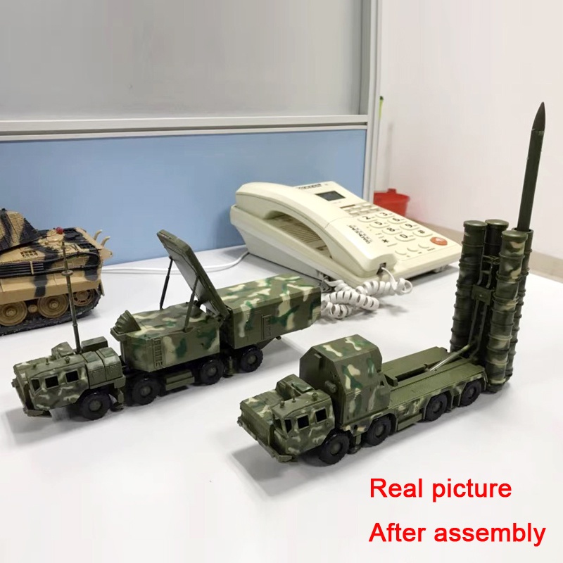 Mainan Rakitan Model Mobil Misil Air Defense Radar Rusia S-300 4D 1 / 72 Untuk Edukasi Anak Laki-Laki