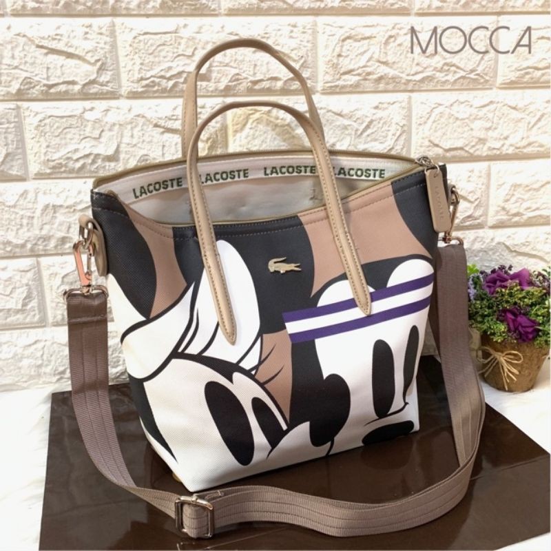 tas mickey minnie mouse tote top handle tas pundak simple disney bag remaja dewasa sekolah sma