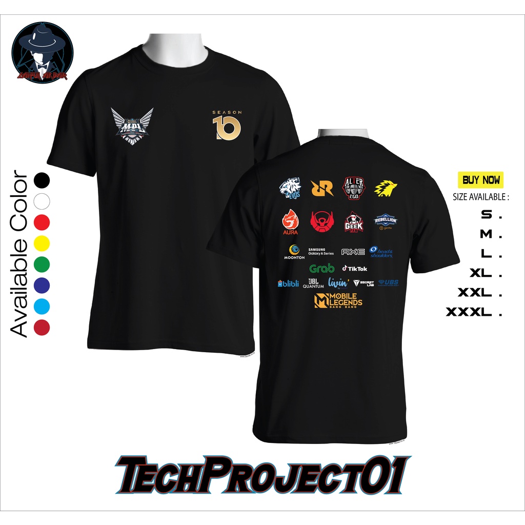 New T-Shirt Kaos Mobile Legend MPL Season 10 Moonton Best Quality