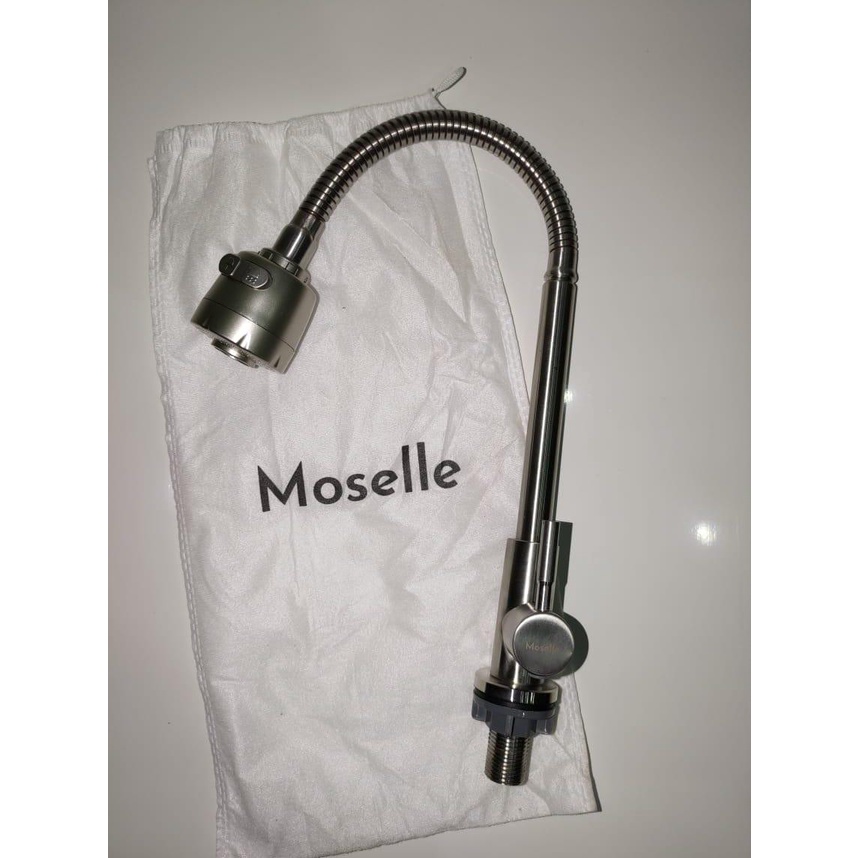 Moselle Kran Dapur Flexible Meja Bak Cuci Piring Model Bulat SS304