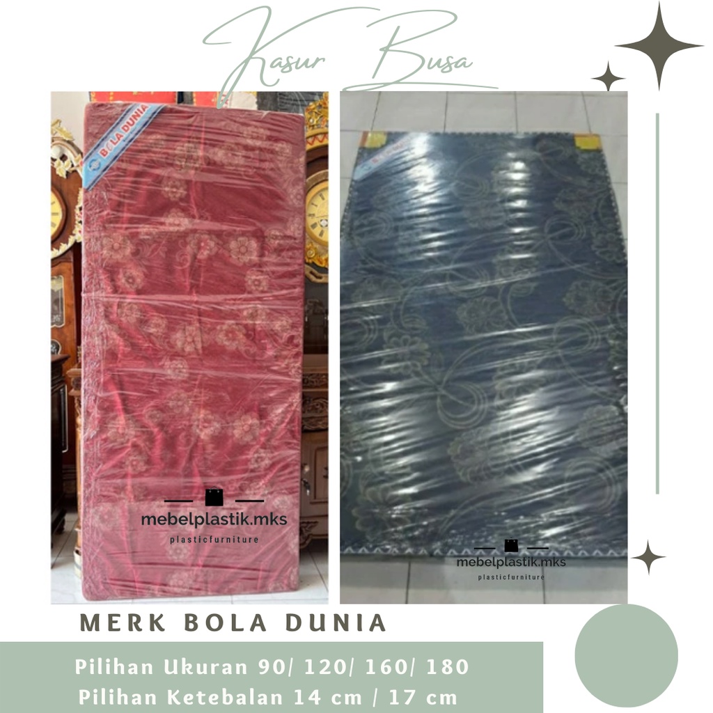 Kasur Busa Bola Dunia/ Kasur Busa Lipat Tebal 14 mm/ Kasur Matras Bola Dunia