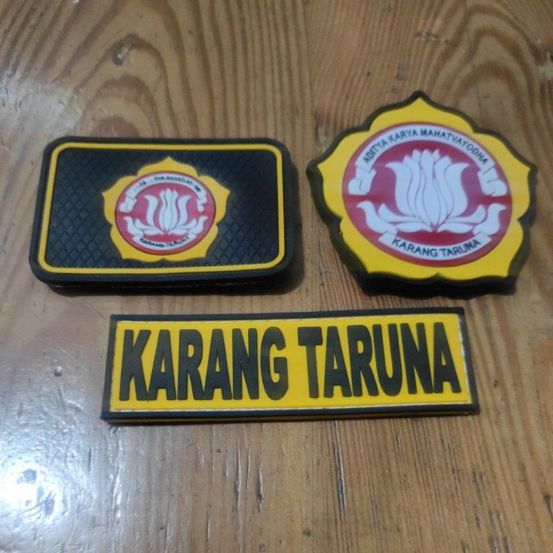 Patch Rubber/Emblem karet logo Karang Taruna