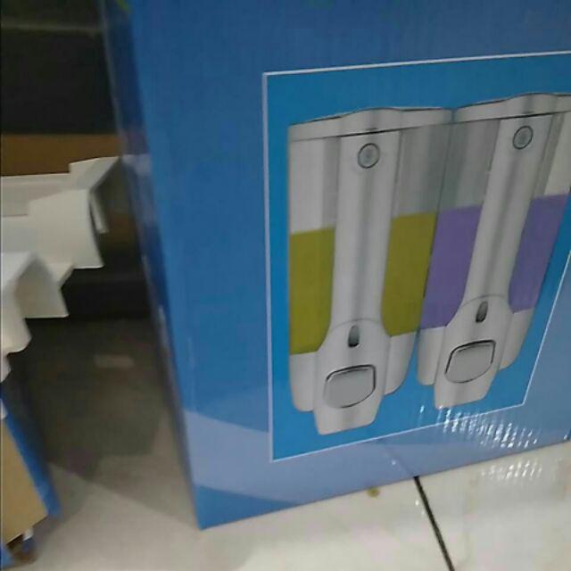 [ Cod ] Paket Murah Dispenser Sabun Cair Shampoo Single Dan Tempat Sikat Gigi Dan Pasta Gigi / Odol