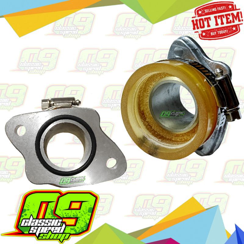 Manipol Intake Karburator Karbu PE 38 pe38 Teflon Super Awet tahan panas