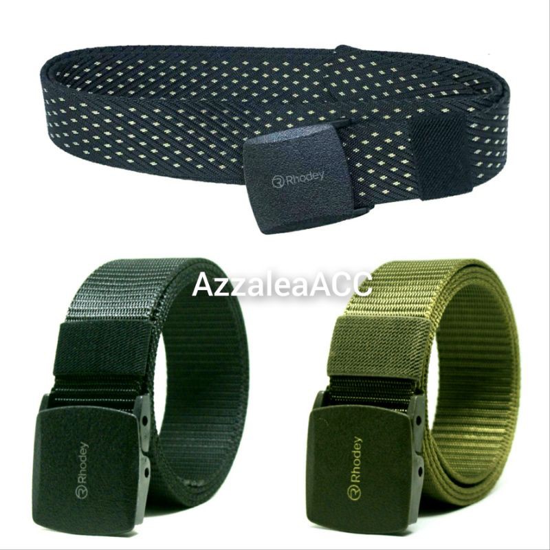 [Best Quality] Gesper Tali Ikat Pinggang Canvas Military Tactical Belt Metal - Non Metal (Anti XRay)