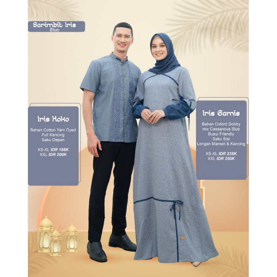 GAMIS NIBRAS IRIS SARIMBIT IRIS GAMIS IRIS BY NIBRAS