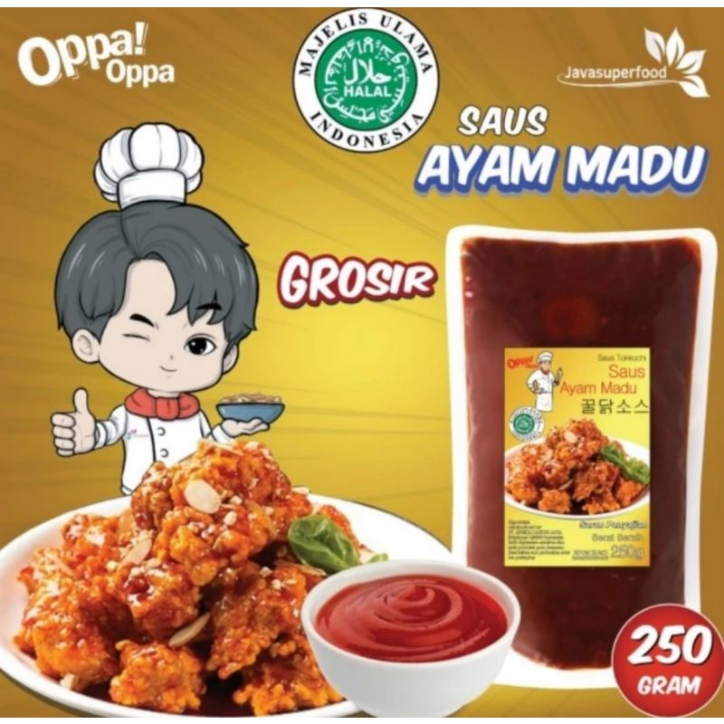 saus instan saus ayam madu 250gr halal honey chicken sauce