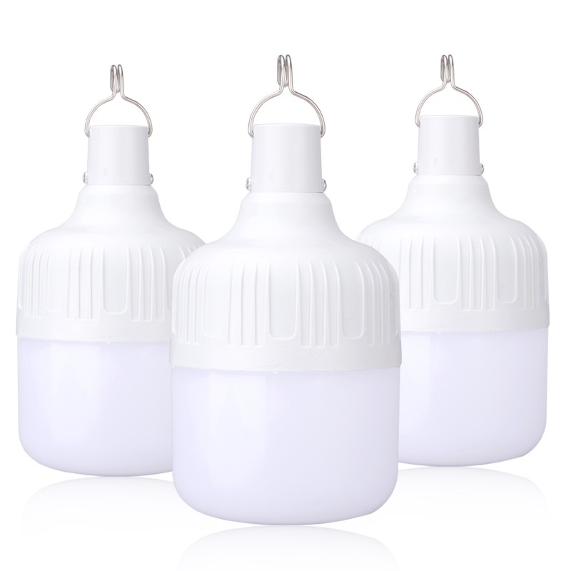 [ Rechargeable LED Bulb Portable Emergency Night Market Light for Home Lighting Outdoor Hiking Camping ]