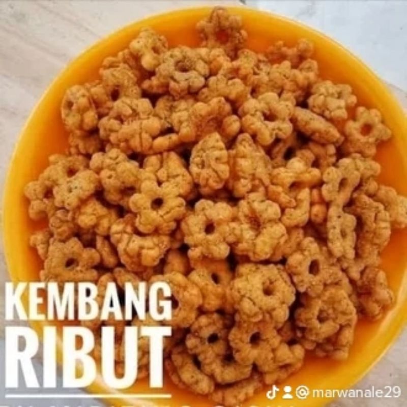 

SNACK RIBUT ASLI KEMBANG SAKURA GURIH 500GRAM CEMILAN KILOAN