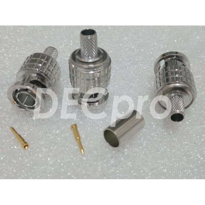 Jual Konektor Bnc Crimp Rg Ohm High Quality Hd Sdi Rg Connector Shopee Indonesia