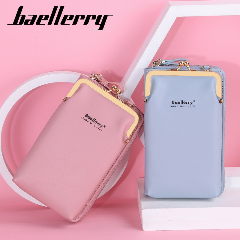 Baellerry Tas Selempang Wanita Kulit Tas Selempang Mini Tas HP Wanita Cewek Tas Mini Import 66.ID