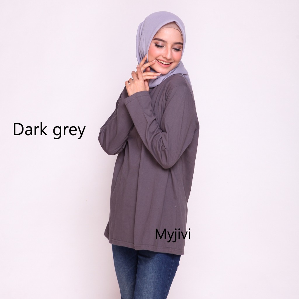 LONG SLEEVE T'SHIRT MYJIVI ( KAOS LENGAN PANJANG )SERIES WARNA PERTAMA