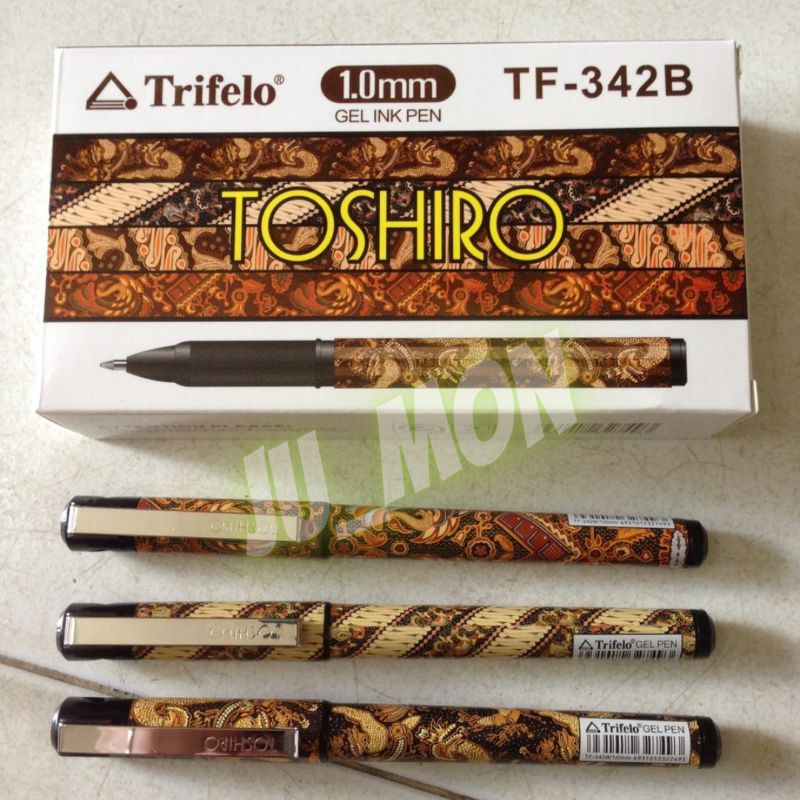 

Pena Gel/ Sign Pen 1.0mm Trifelo Batik Toshiro TF-342B