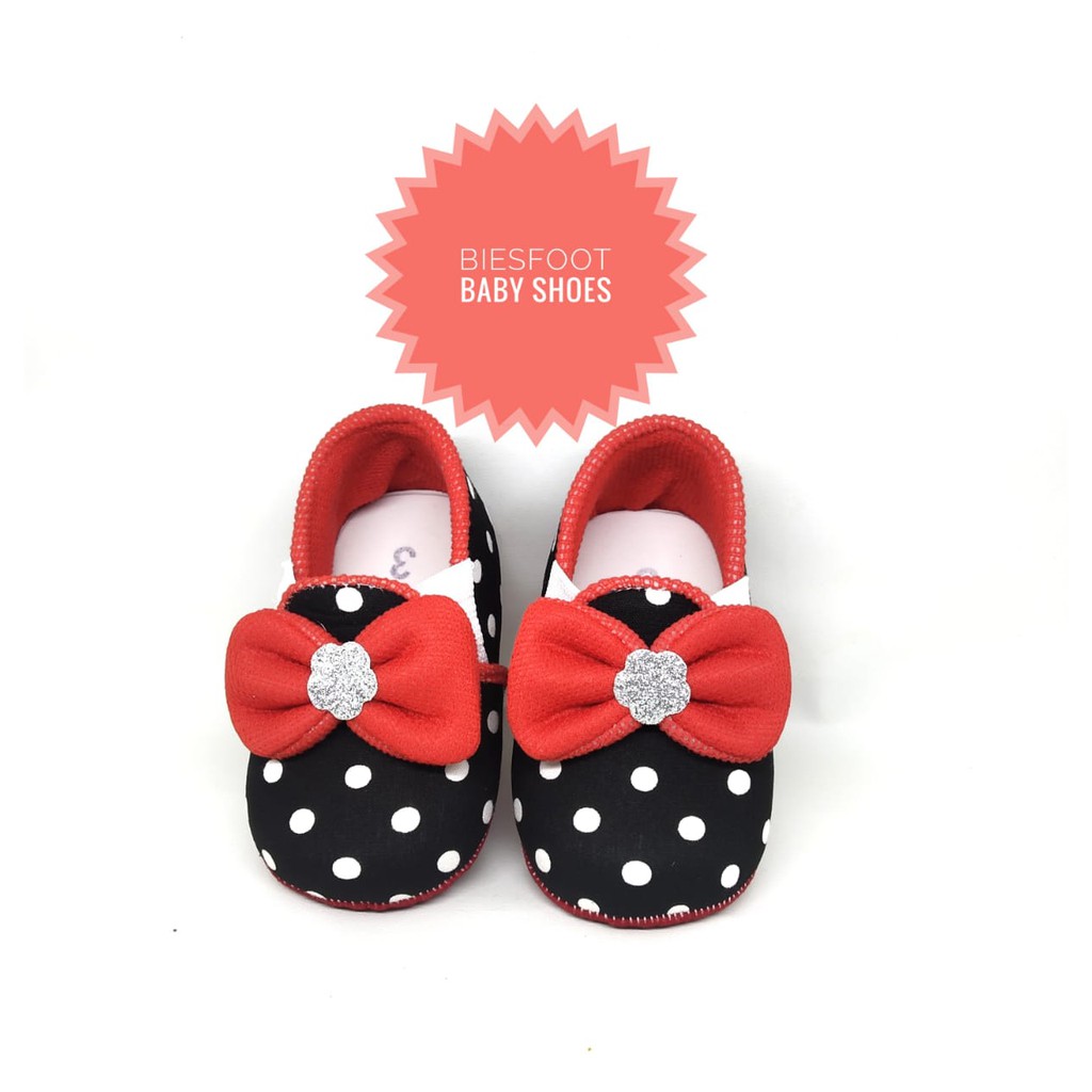 SEPATU BAYI PEREMPUAN/ SEPATU PREWALKER 0-12 BULAN/ SEPATU ANAK SLIP ON