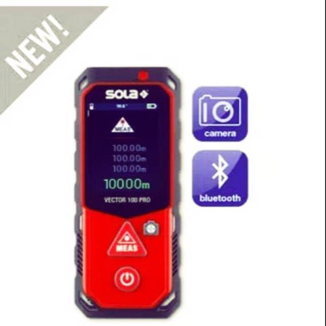 Laser Meter / Laser Distance Meter / Meteran Laser Sola Vector 100 PRO
