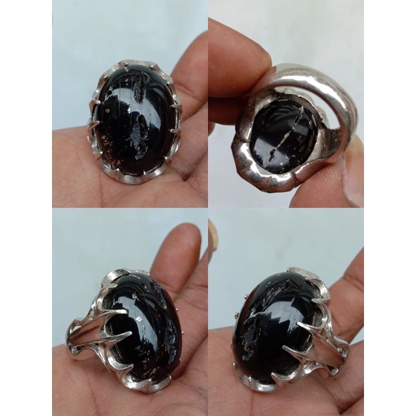 batu galih kelor combong kristal klimis sedia bacan permata pirus pandan lumut