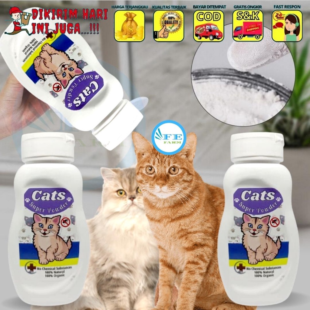 Bedak Kucing Wangi Powder Cat Super FEFARM