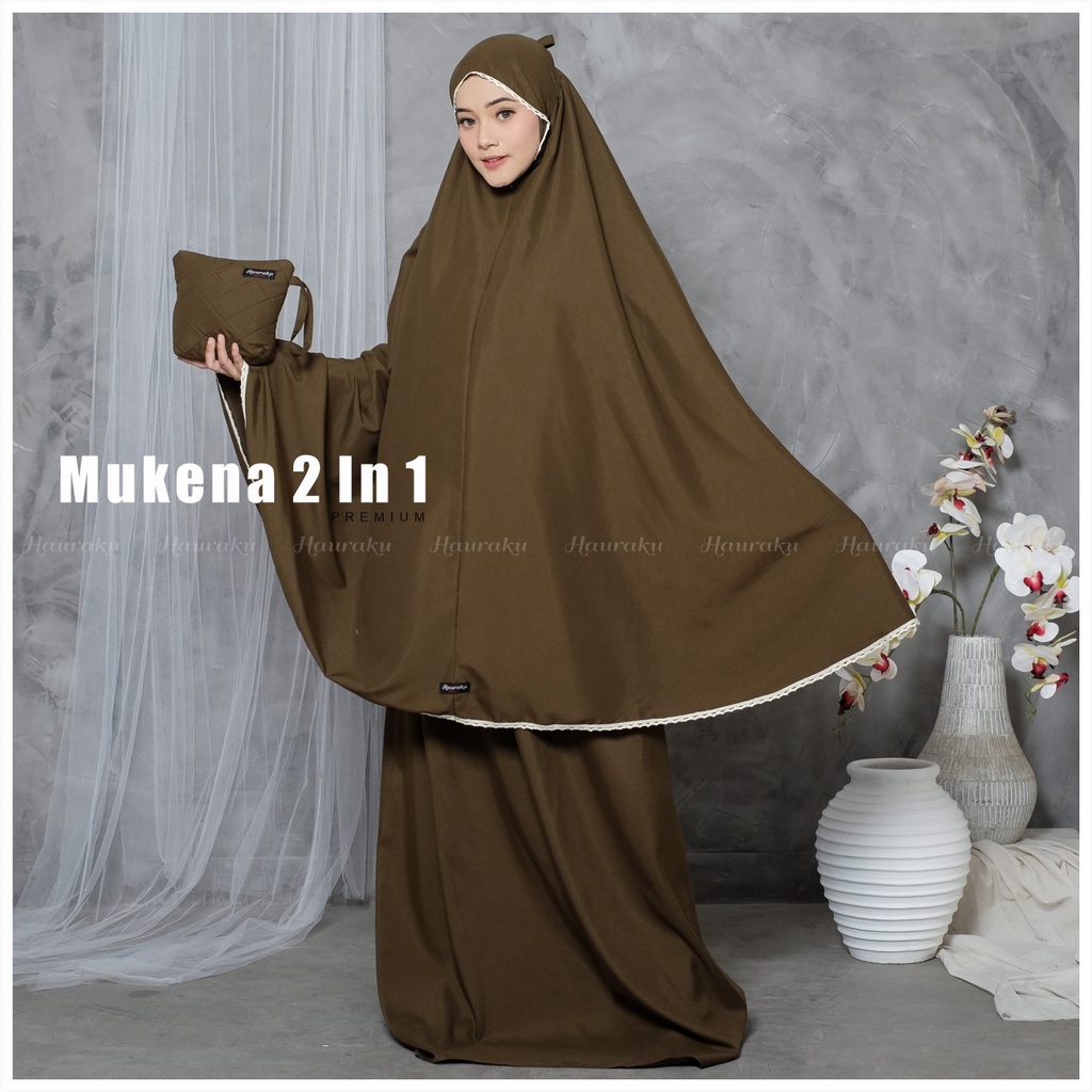 Mukena 2 In 1 Dewasa Katun Premium