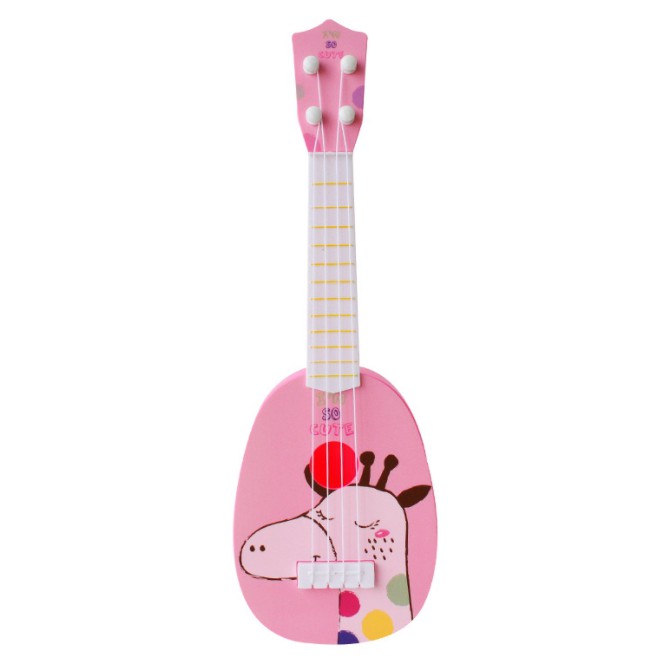 Mainan Gitar Ukulele Anak / Kado Mainan Anak Gitar Alat Musik Anak Mainan Edukasi Anak-Jerapah