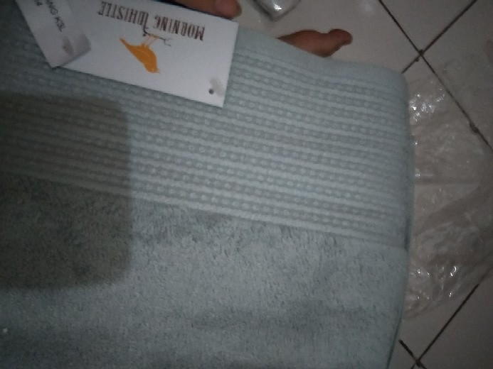 Rc Handuk Mandi Terry Palmer Morning Whistle  Serat Bamboo Jumbo Ukuran 70x140cm