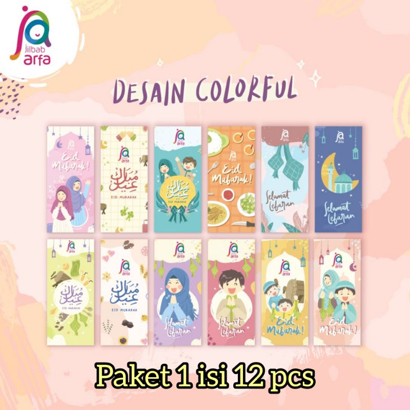 

Amplop lebaran JilbabArfa eksklusif premium isi 12 dan 24 muat 30 lembar