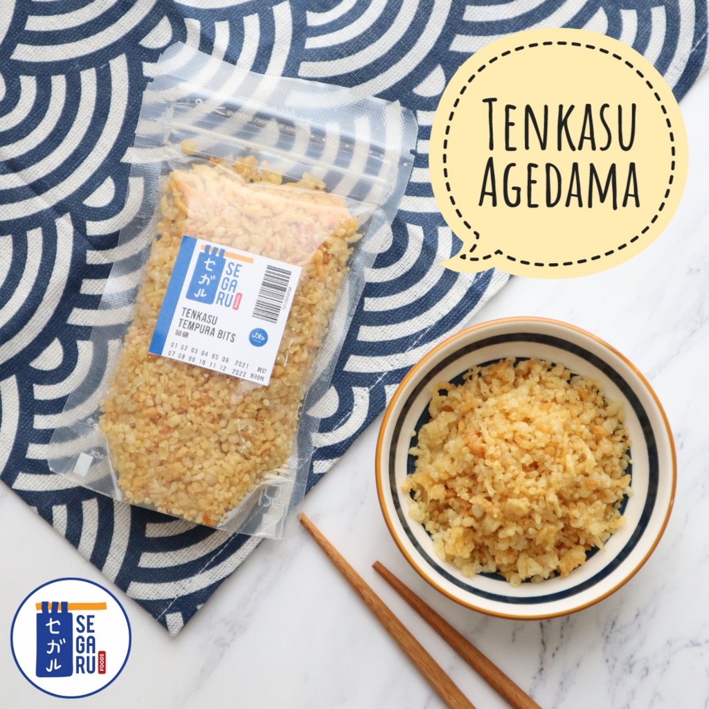 Tenkasu Agedama Tempura Crunchy Bits | Topping Udon Sushi Halal 50gr