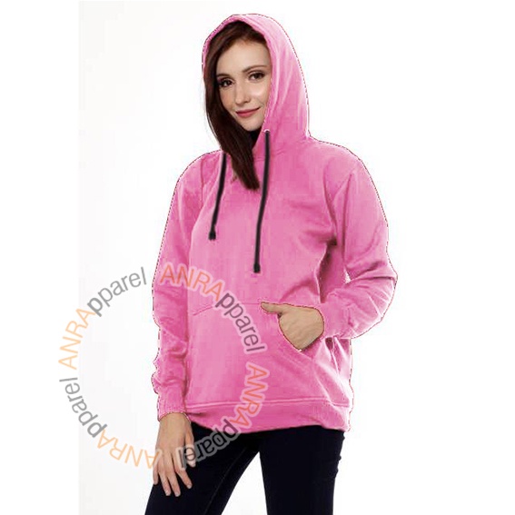 HOODIE POLOS WANITA - Jaket Hoodie Jumper Polos - Bahan Fleece