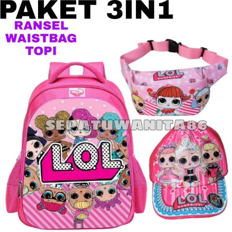 Tas Ransel Anak Karakter LOL / Tas Sekolah / Tas Anak Perempuan / Tas Anak Karakter / Ransel