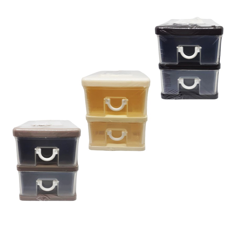 Momoji Cabinet Susun 2 7905ss2/Rak Susun Plastik/Drawer Momoji/Laci