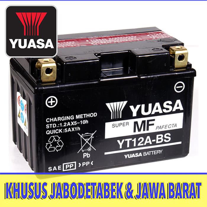 AKI MOTOR KAWASAKI ER6 YUASA YT12A-BS 12V 10AH